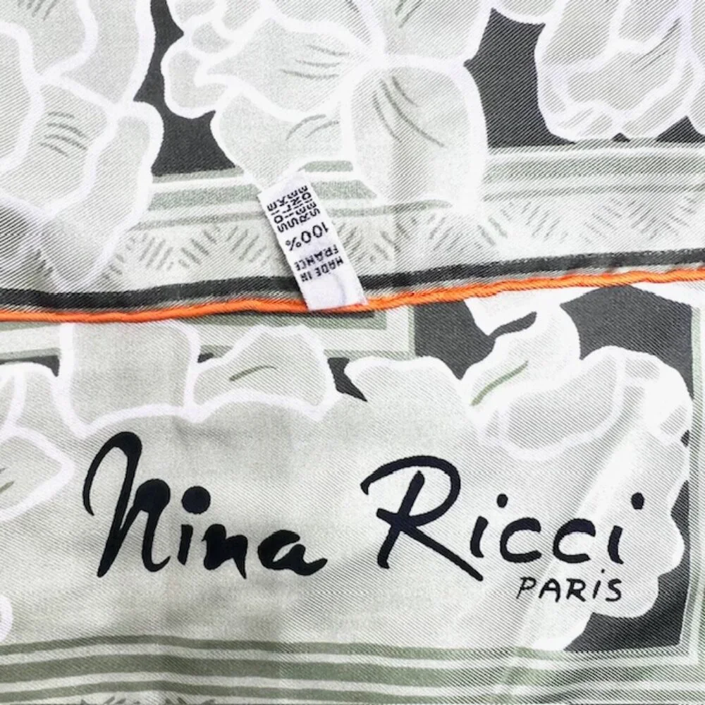 Unused-NINA RICCI PARIS  SILK SCARF   30
